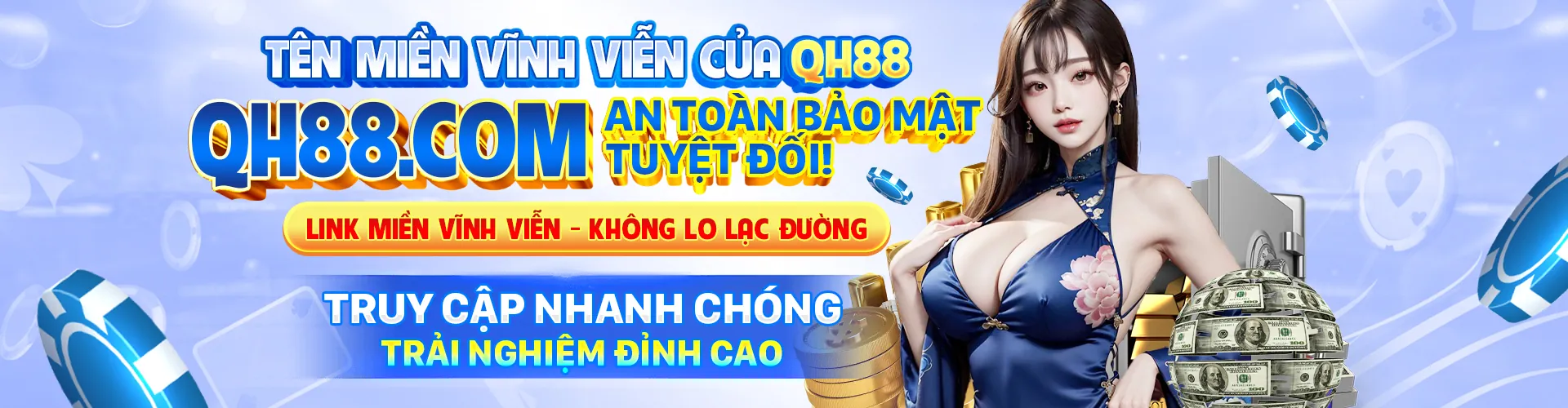 Bàn chơi Baccarat với các lá bài và chip cược tại Sunwwin